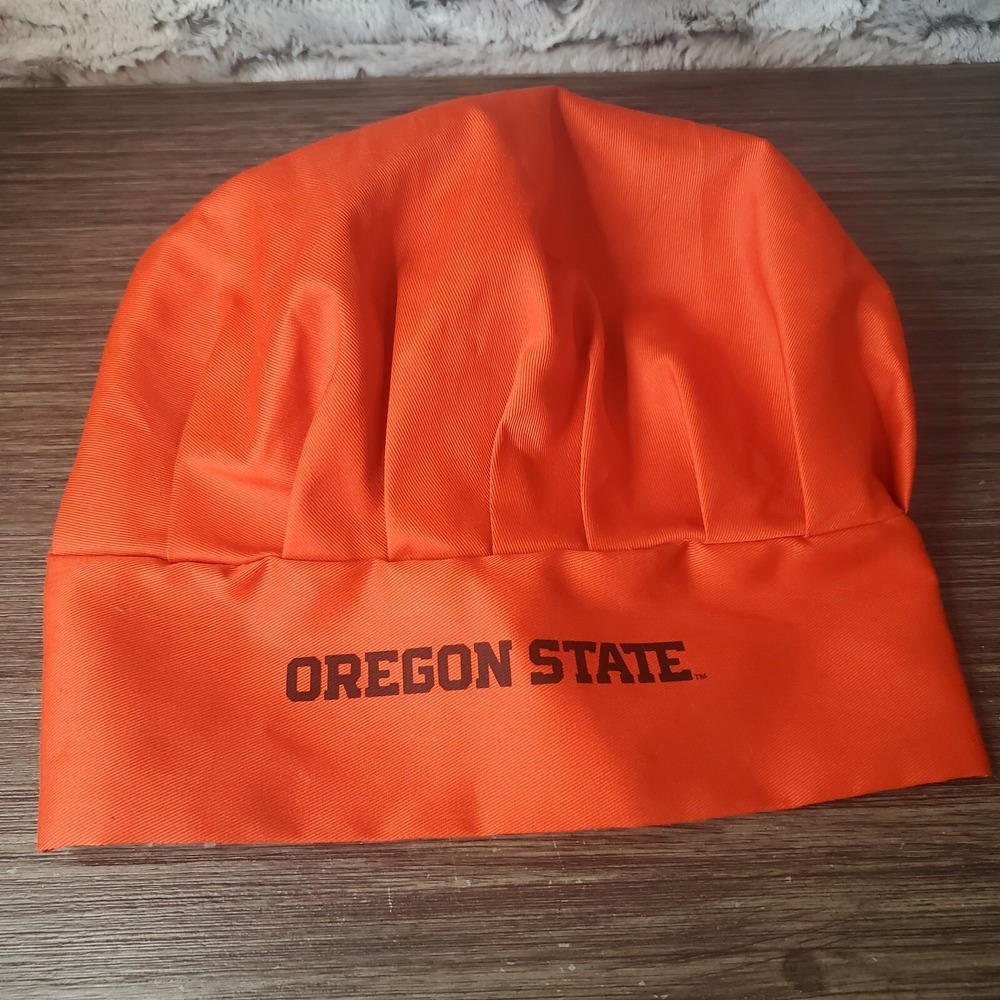 Oregon State University OSU Orange Beavers Kitchen Uniform Chef's Hat OS